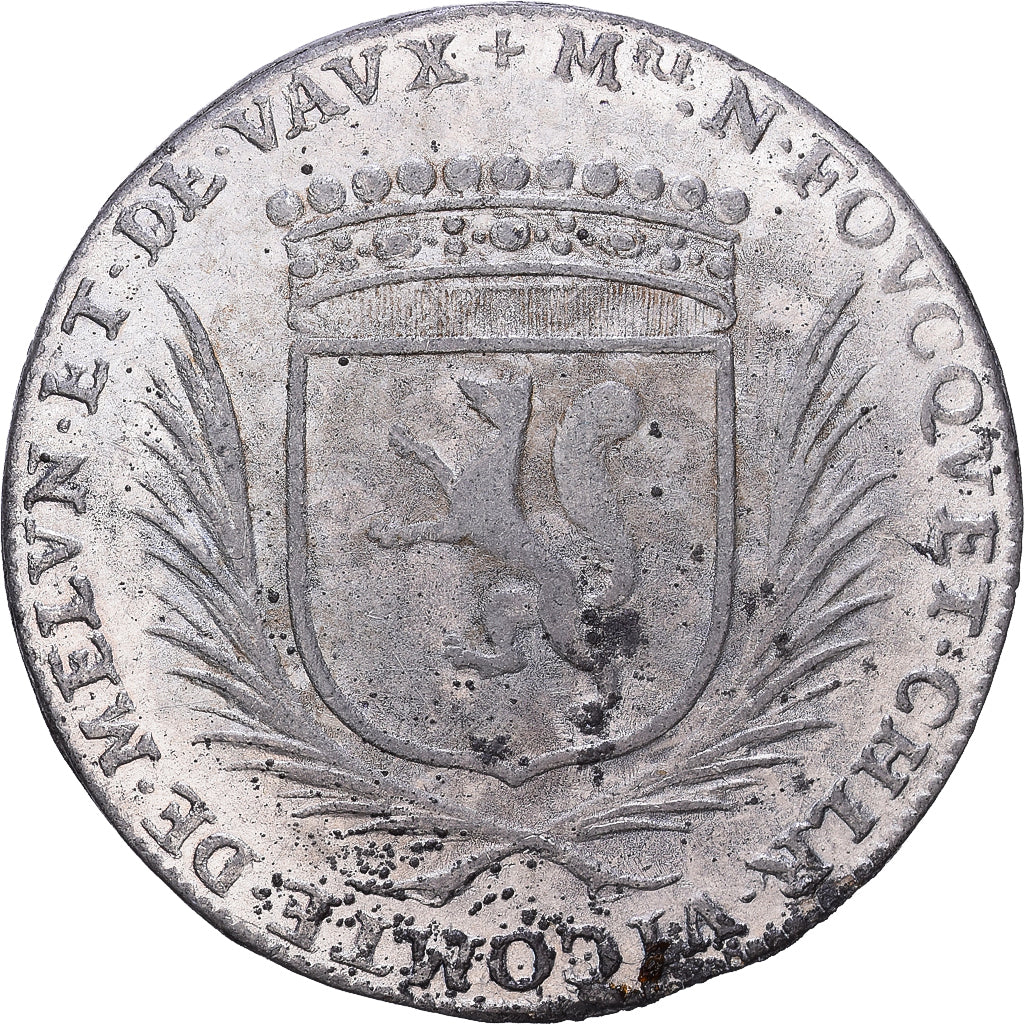 Francja, Token, Nicolas Fouquet, 1641, Cyna, EF(40-45)