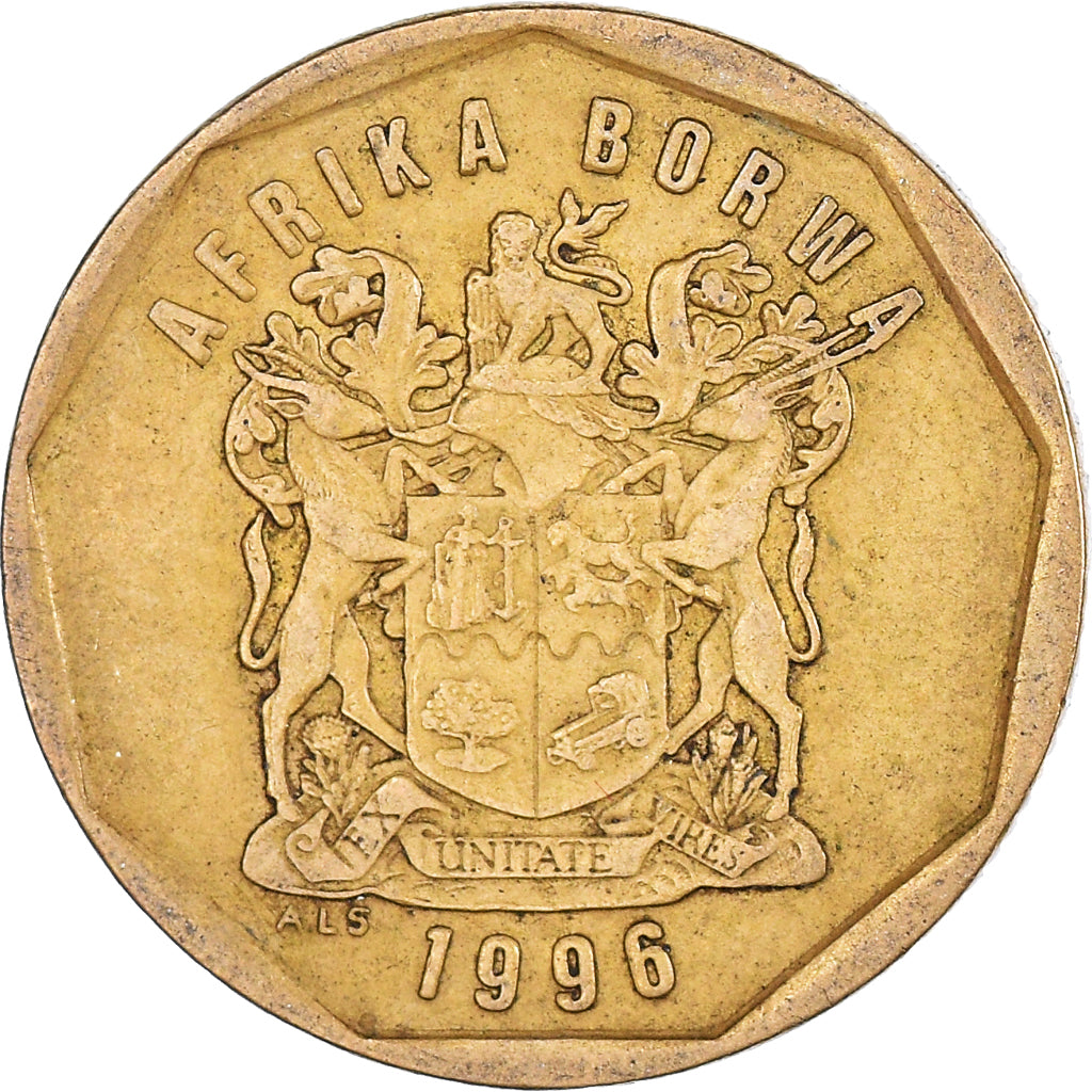 Moeda, África do Sul, 50 Cents, 1996