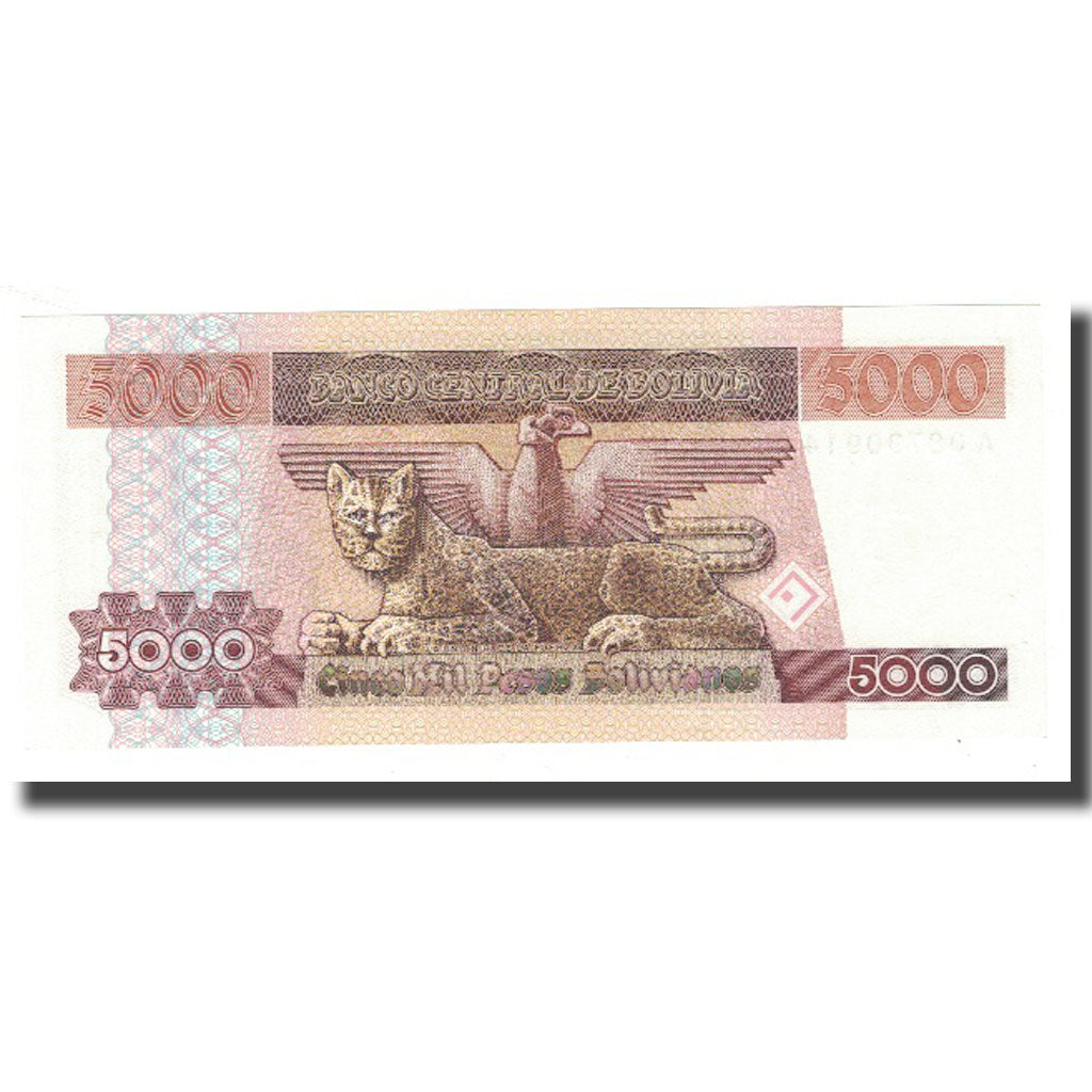 Billet, Bolivie, 5000 Pesos Bolivianos, D.1984, 1984-02-10, KM:168a, NEUF