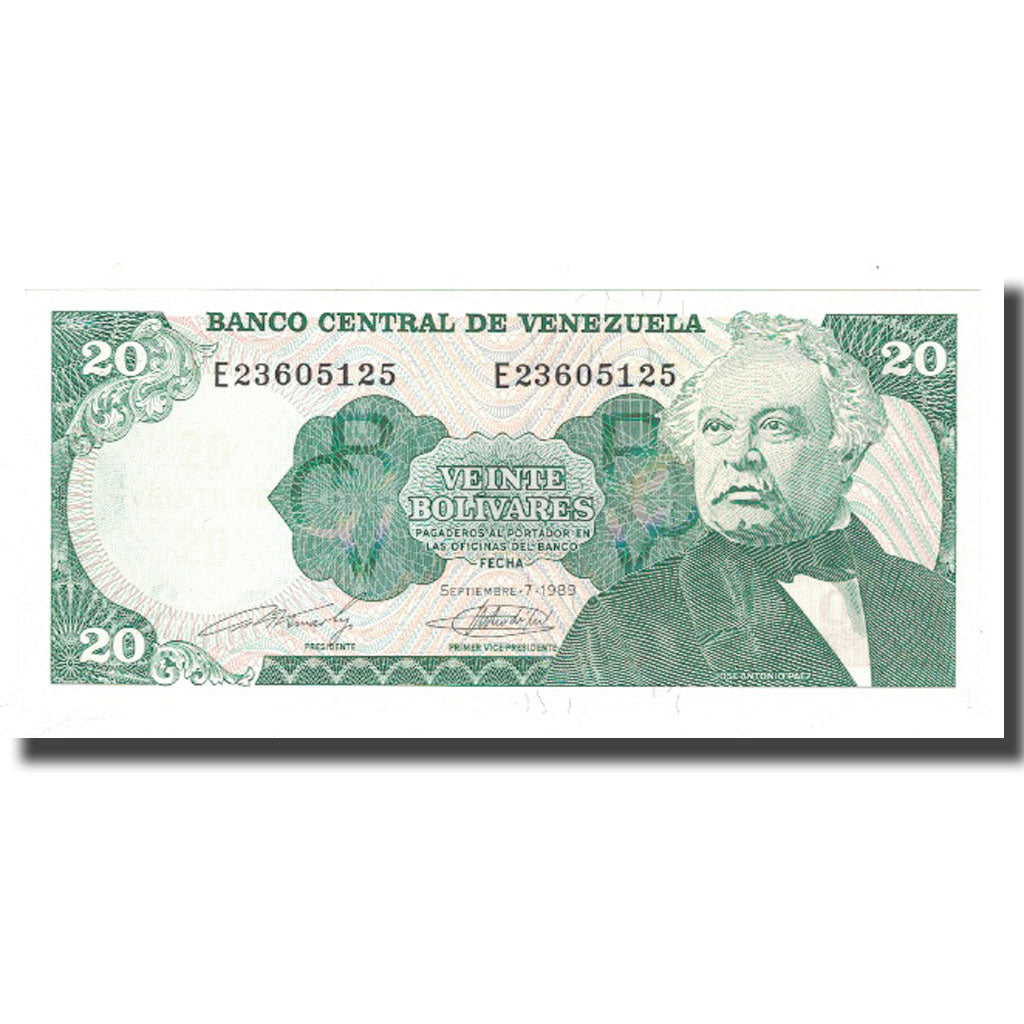 Billet, Venezuela, 20 Bolivares, 1989, 1989-09-07, KM:63b, NEUF