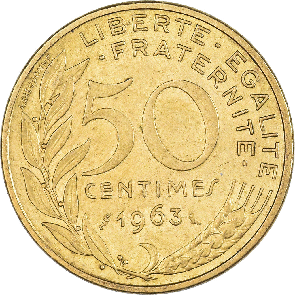 Moneta, Francia, 50 Centimes, 1963