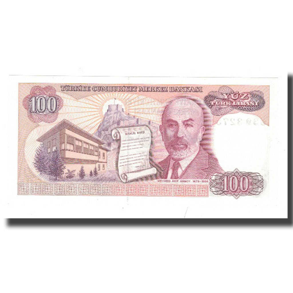 Banknote, Turkey, 100 Lira, 1970, 1970-01-14, KM:194b, UNC(65-70)