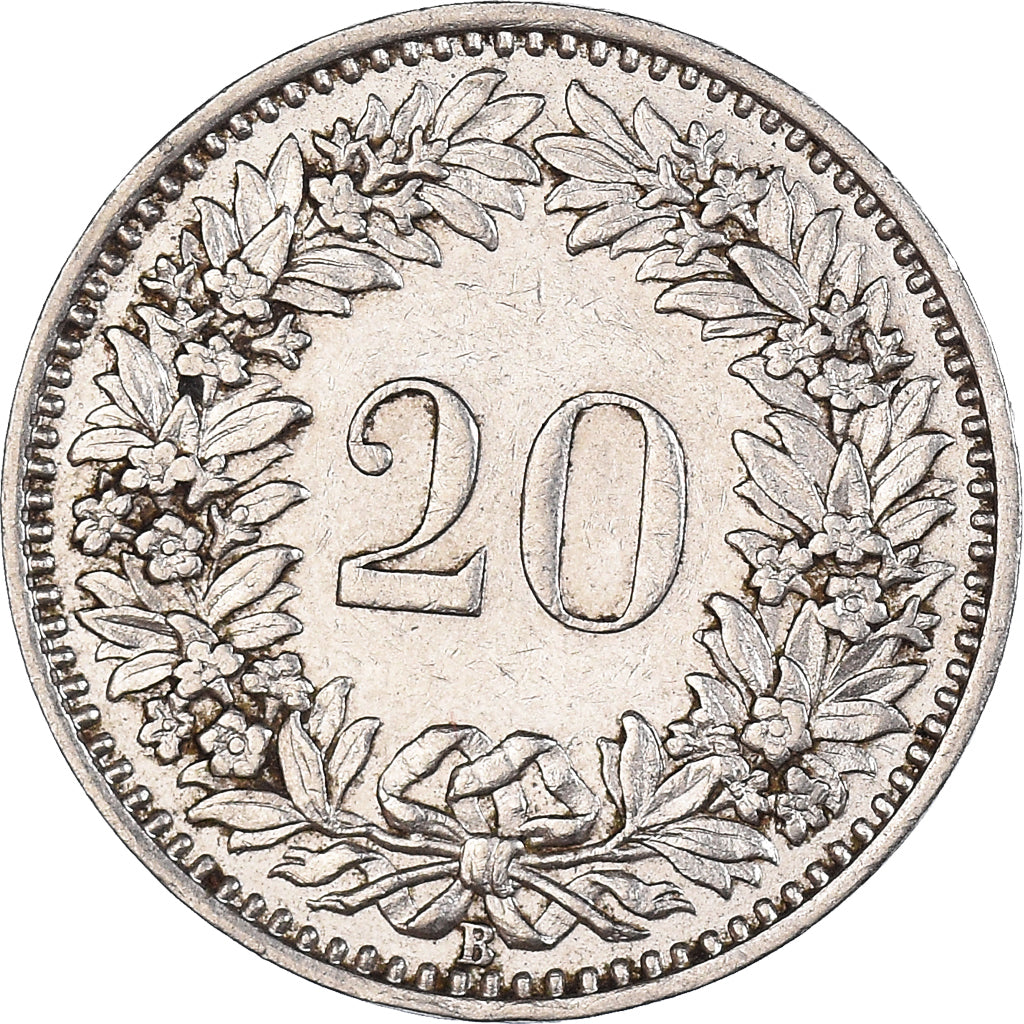 Moneda, Suiza, 20 Rappen, 1934