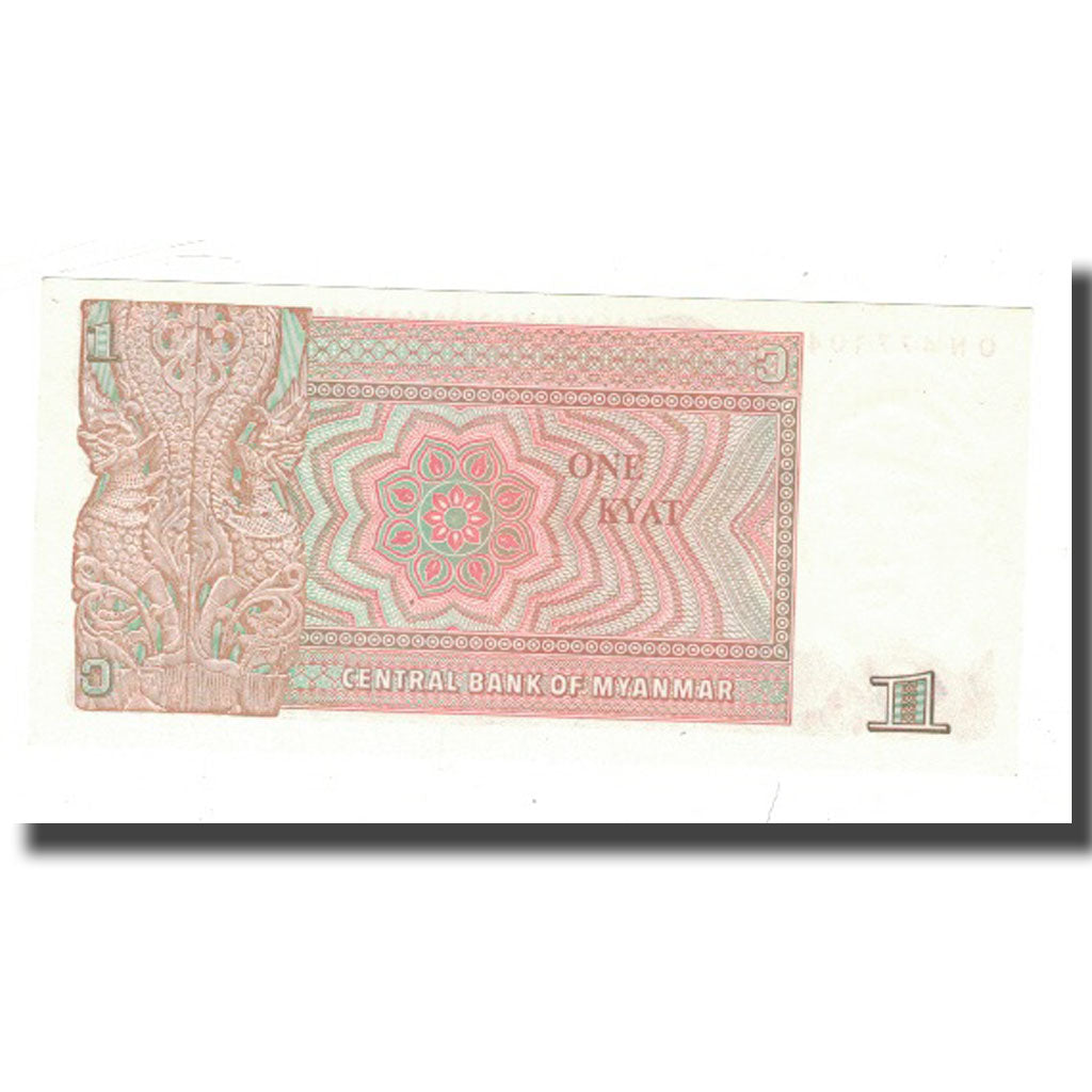 Banknote, Myanmar, 1 Kyat, KM:67, UNC(65-70)