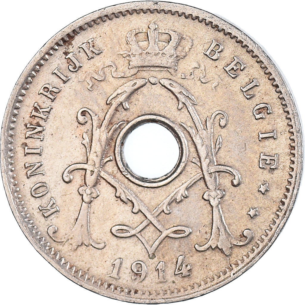 Moneda, Bélgica, 5 Centimes, 1914