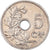 Monnaie, Belgique, 5 Centimes, 1914