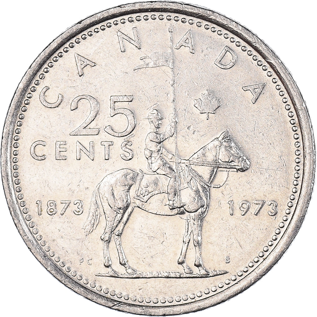 Münze, Kanada, 25 Cents, 1973