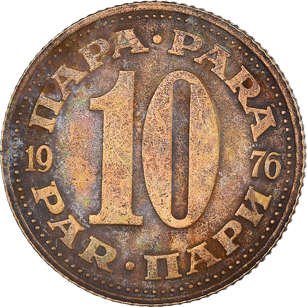 Munten, Joegoslaviëe, 10 Dinara, 1976