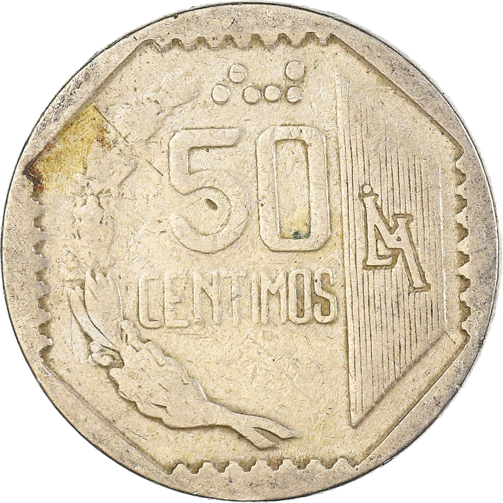 Moneta, Perù, 50 Centimos, 1994