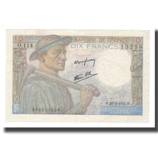 France, 10 Francs, Mineur, 1946, 1946-09-26, AU(55-58), Fayette:8.15, KM:99e
