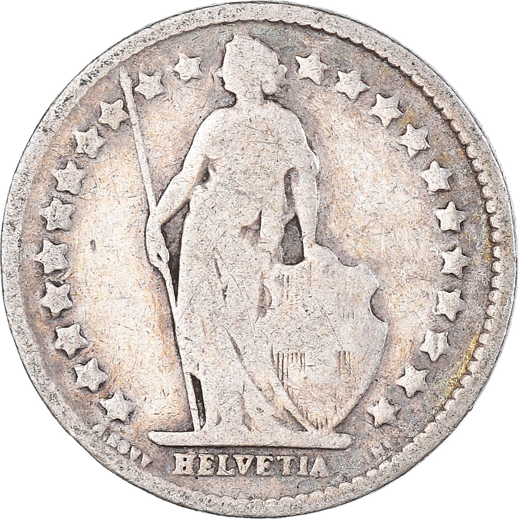 Moeda, Suíça, 1/2 Franc, 1907