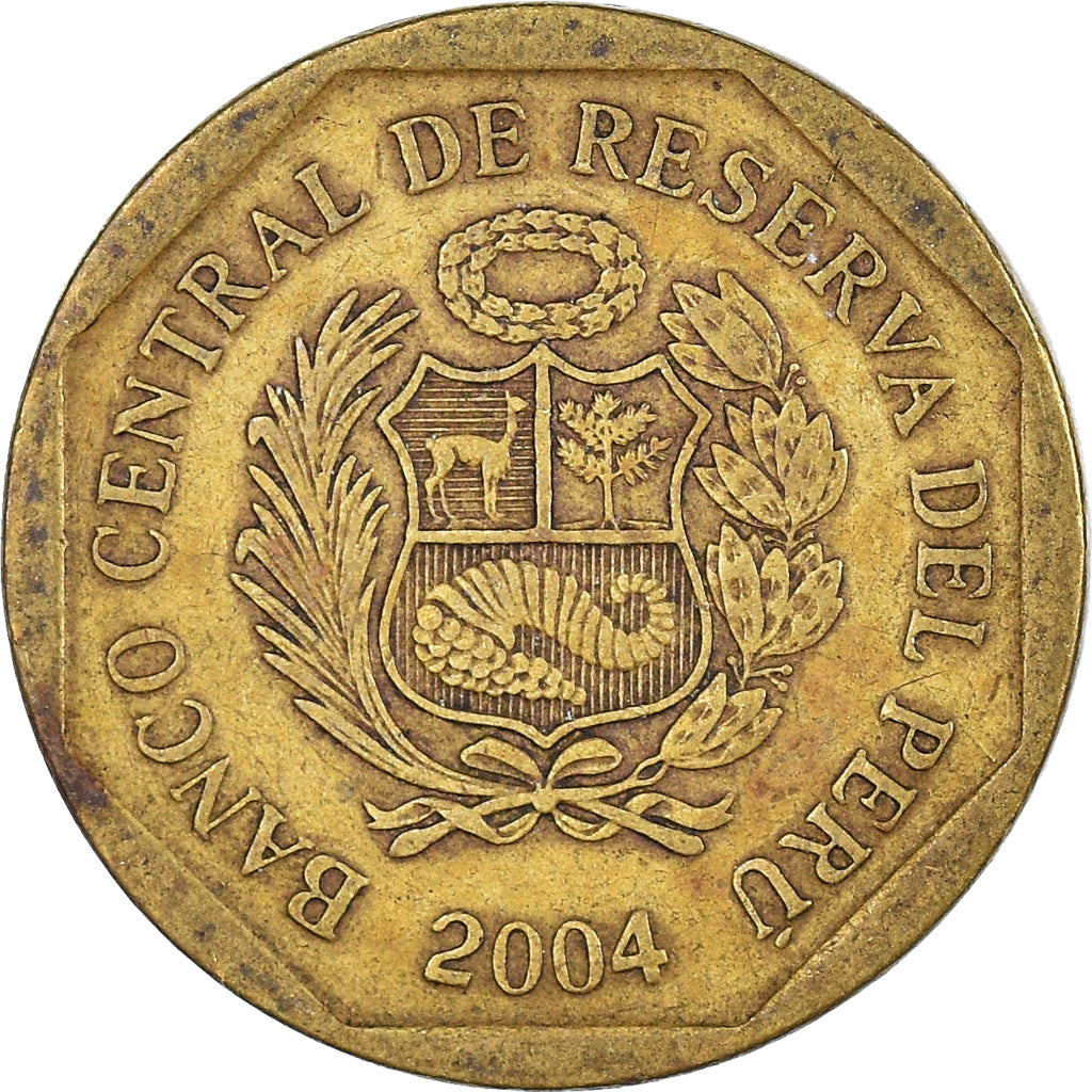 Moneda, Perú, 10 Centimos, 2004