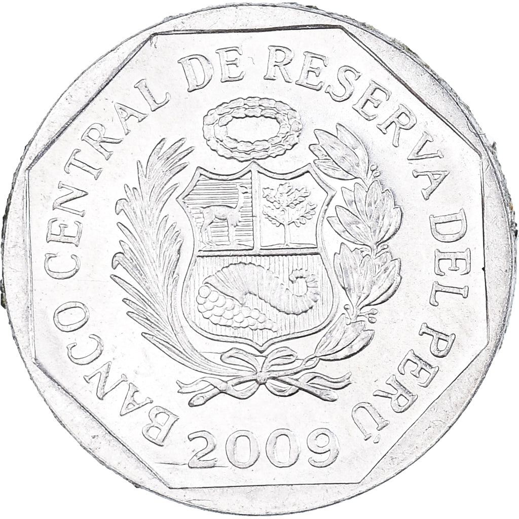 Münze, Peru, 5 Centimos, 2009