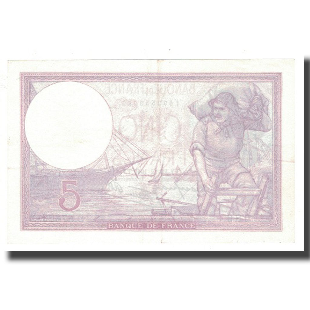 Francia, 5 Francs, Violet, 1940, 1940-12-12, BB, Fayette:4.17, KM:83