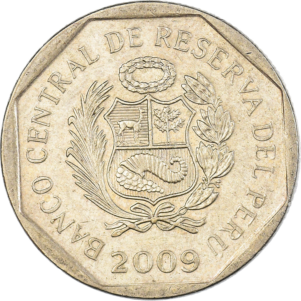 Münze, Peru, 50 Centimos, 2009