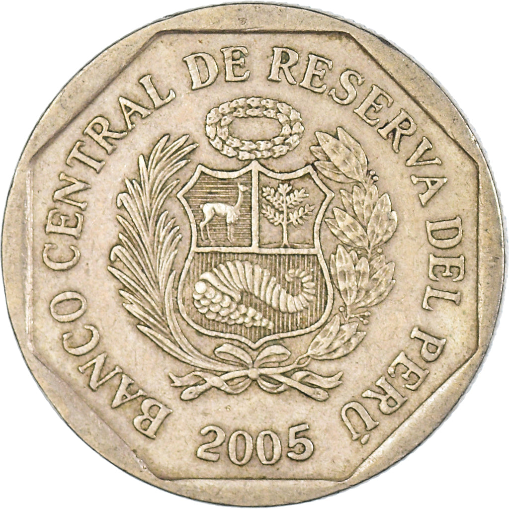 Münze, Peru, 50 Centimos, 2005