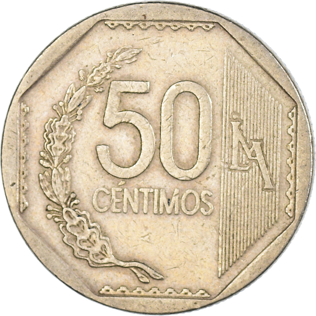Münze, Peru, 50 Centimos, 2005