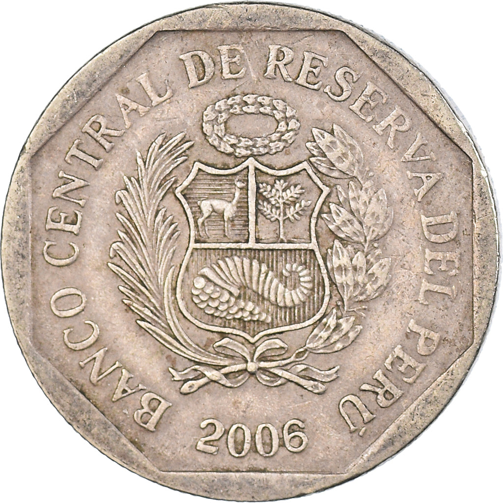 Münze, Peru, 50 Centimos, 2006