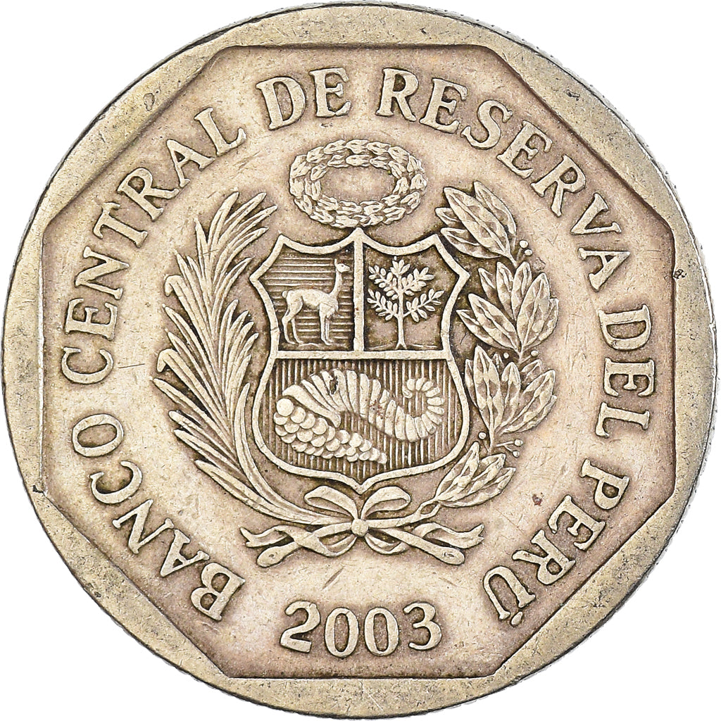 Münze, Peru, 50 Centimos, 2003