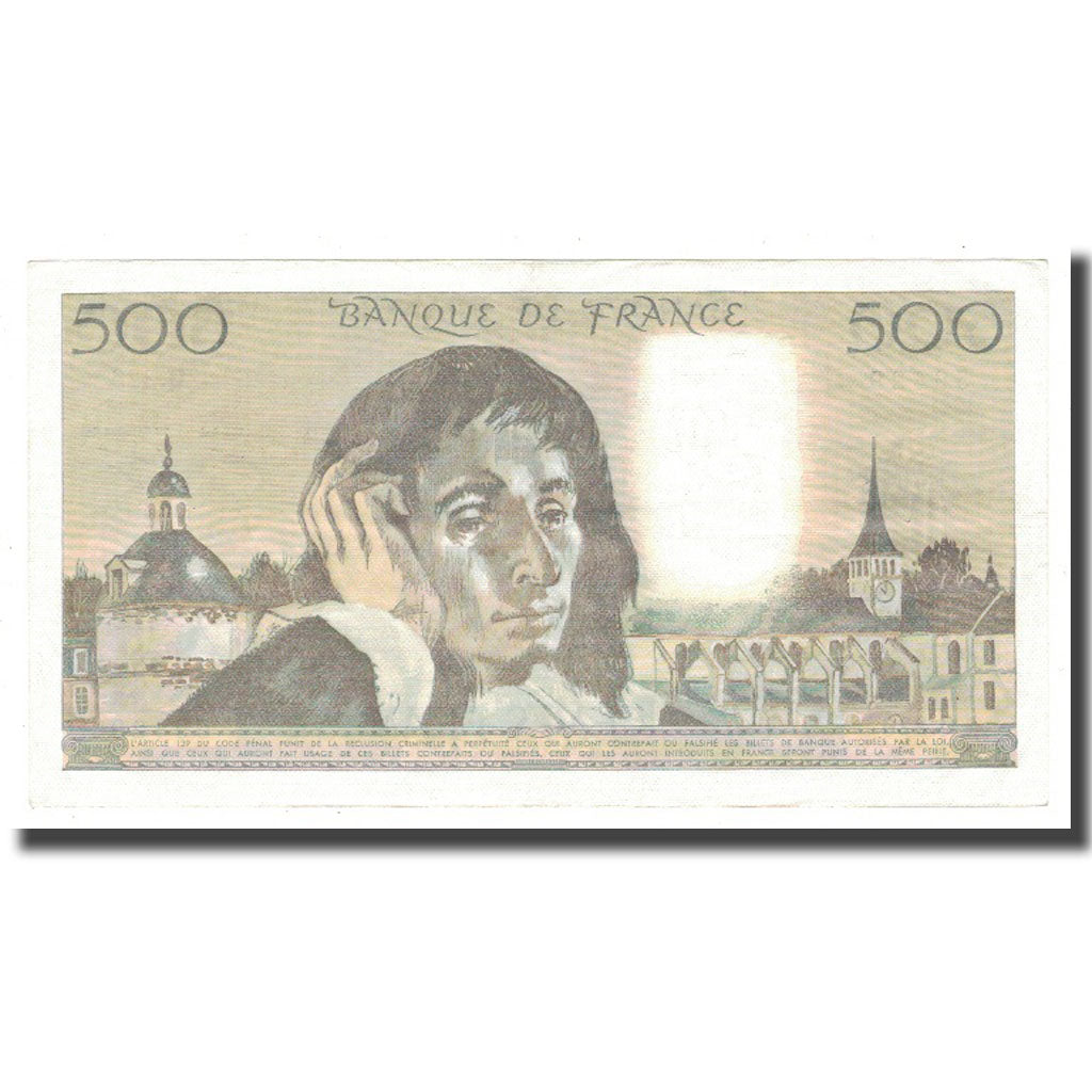 France, 500 Francs, Pascal, 1985, 1985-04-03, TTB+, Fayette:71.33, KM:156e
