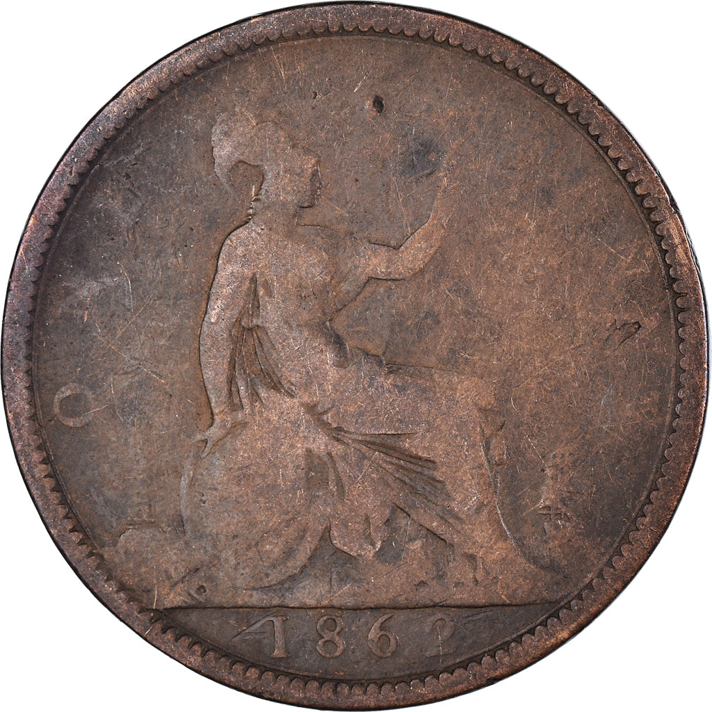 Münze, Großbritannien, Penny, 1862