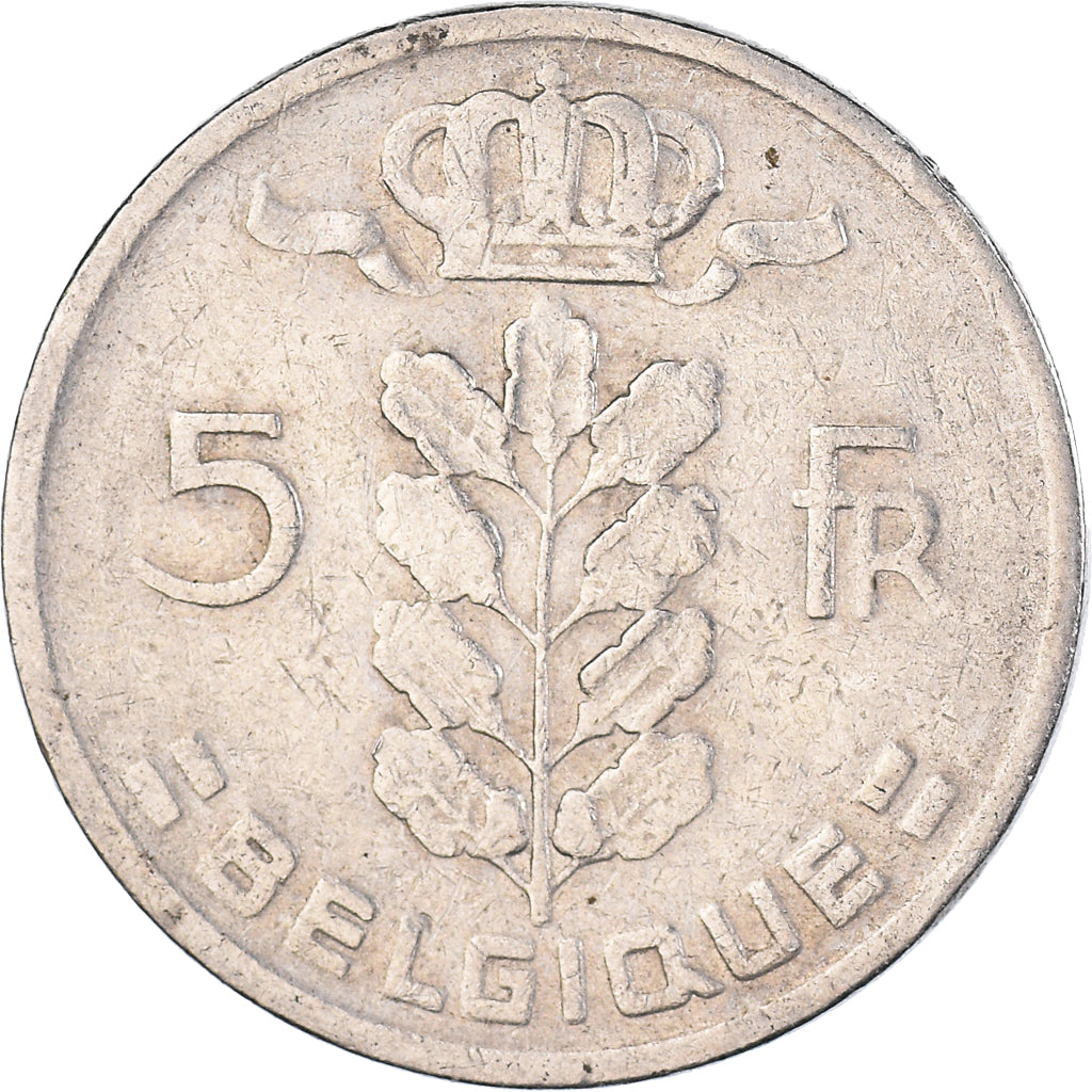 Moneta, Belgia, 5 Francs, 5 Frank, 1965
