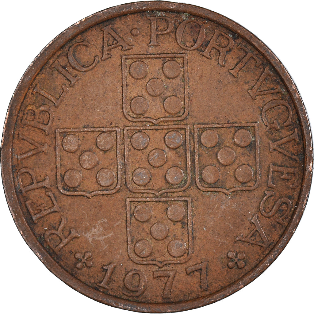 Münze, Portugal, 50 Centavos, 1977