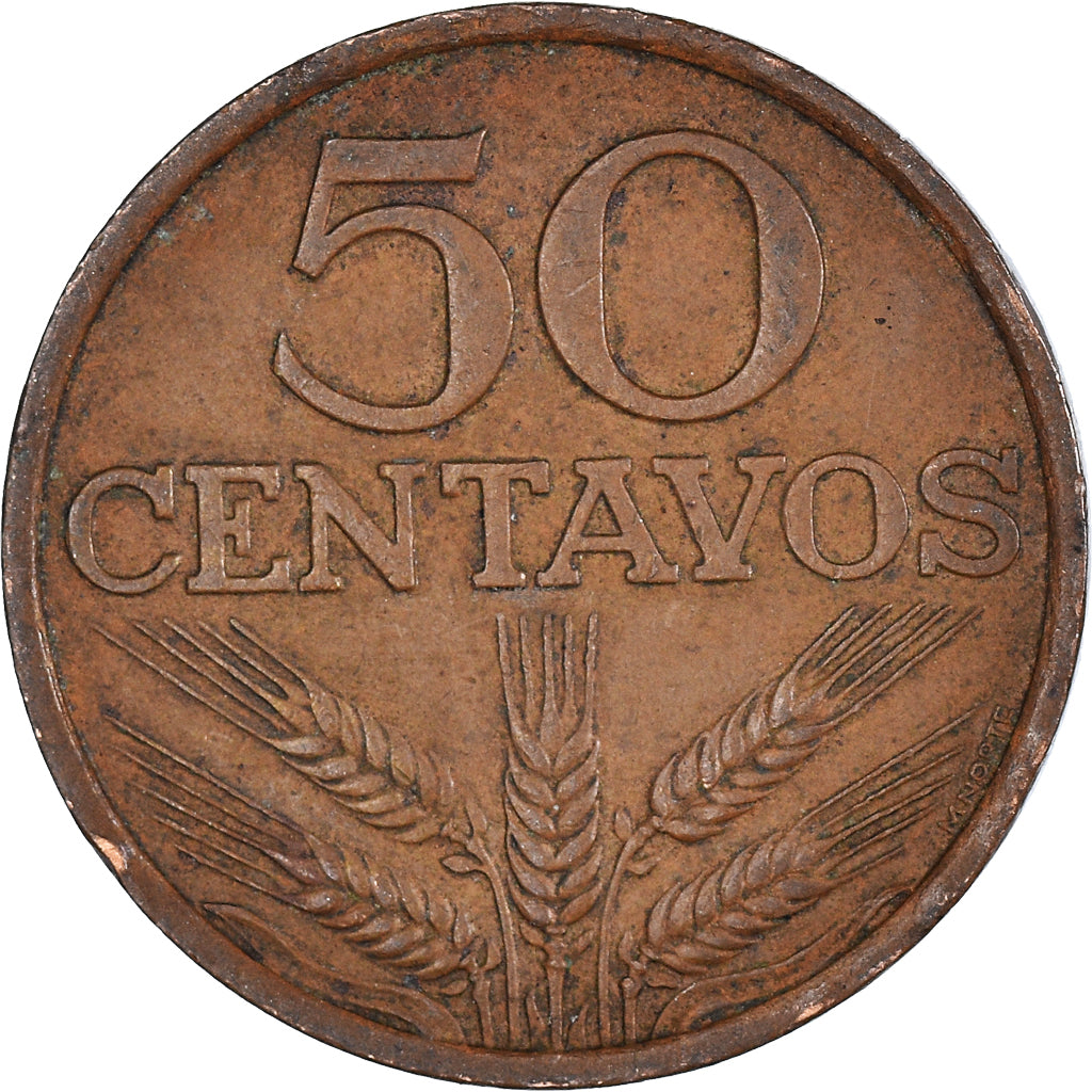 Münze, Portugal, 50 Centavos, 1977