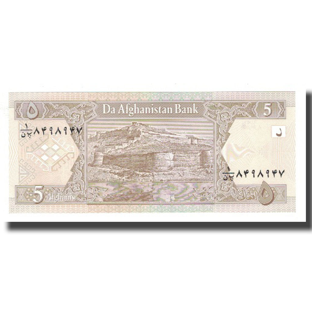 Banknote, Afghanistan, 5 Afghanis, KM:66a, UNC(65-70)