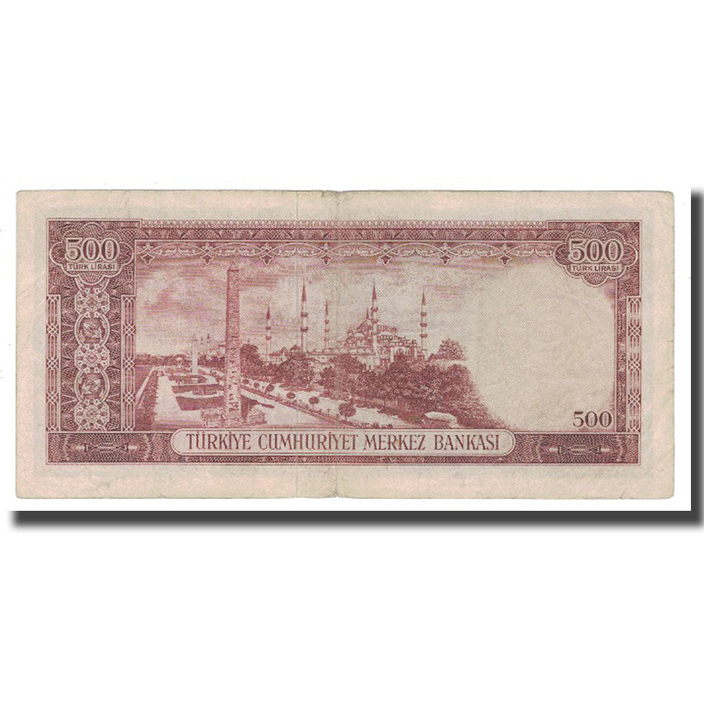 Banknote, Turkey, 500 Lira, 1930, 1930-06-11, KM:170a, VF(20-25)