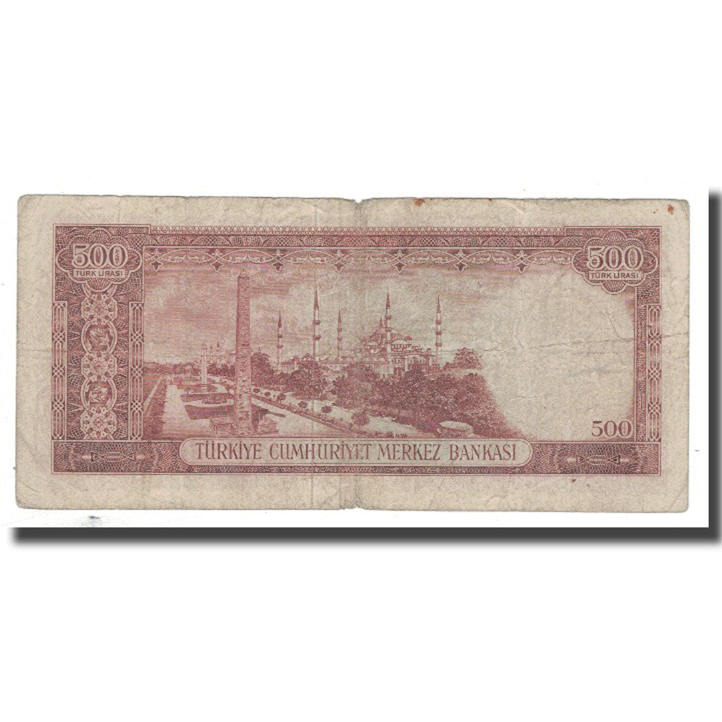 Biljet, Turkije, 500 Lira, 1930, 1930-06-11, KM:170a, B+
