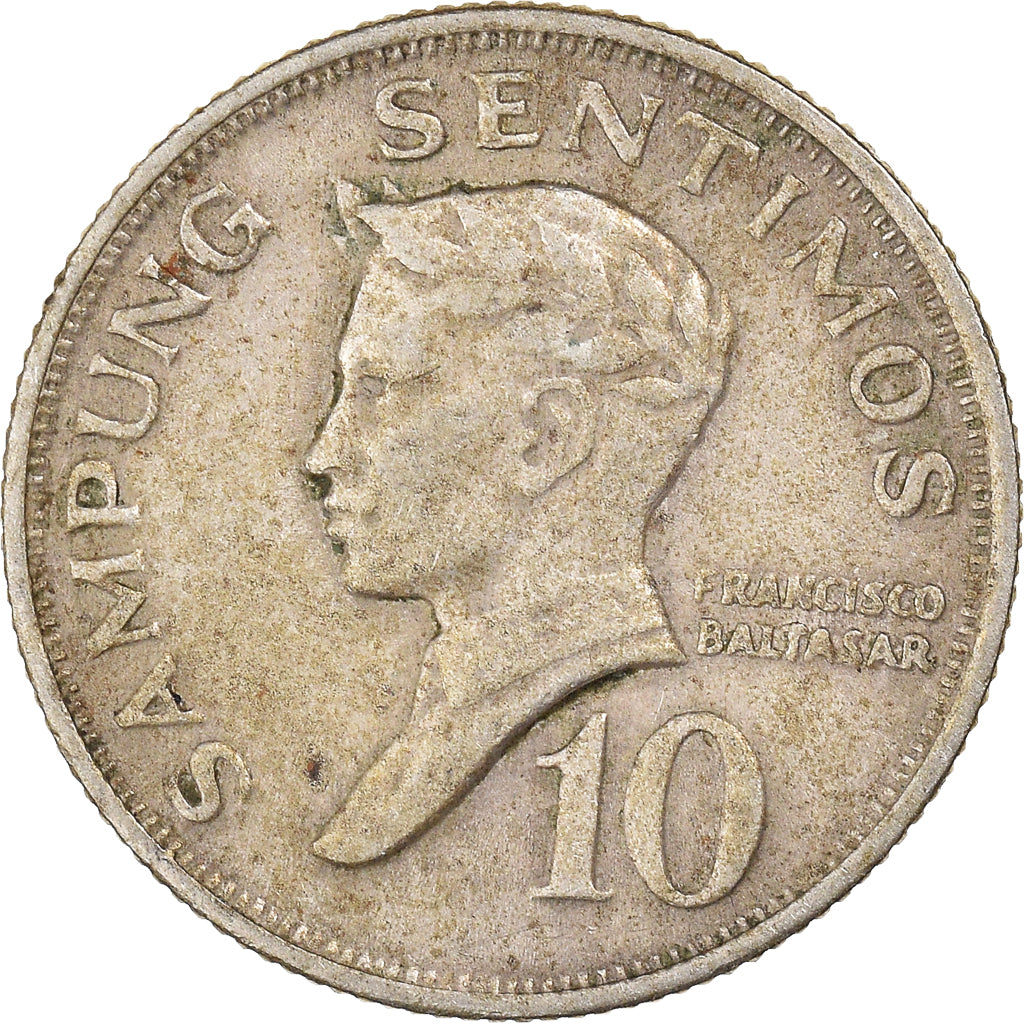 Moneda, Filipinas, 10 Sentimos, 1969