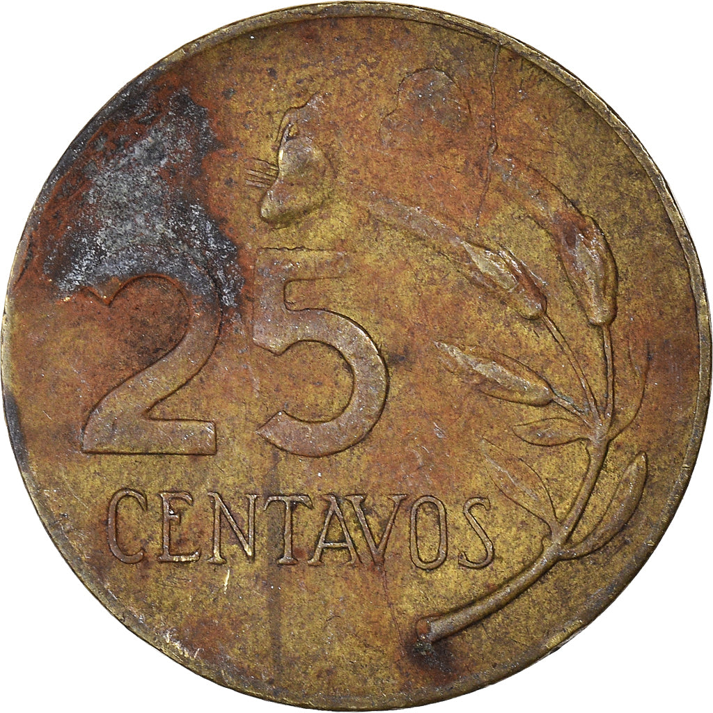 Münze, Peru, 25 Centavos, 1969