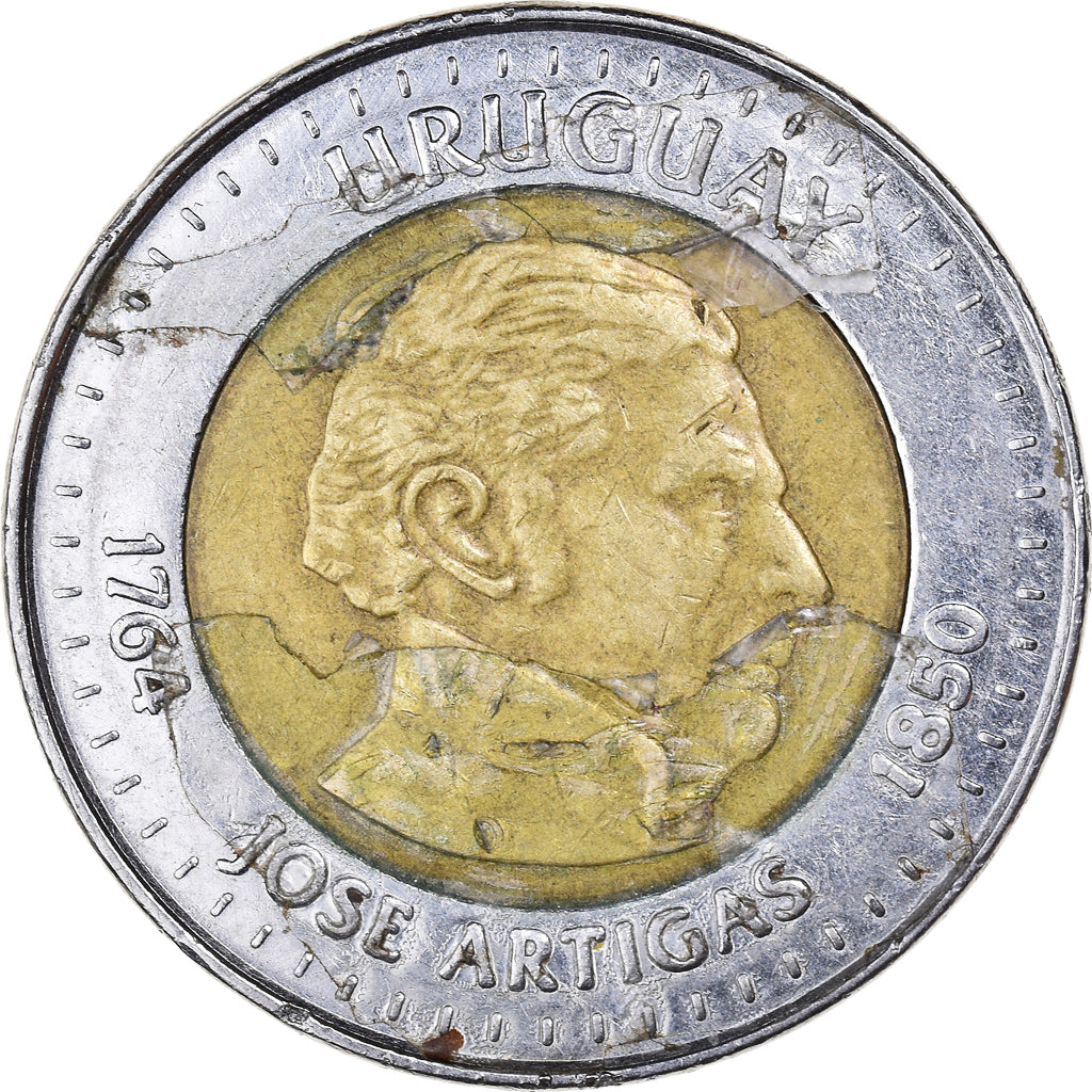 Moneta, Uruguay, 10 Pesos Uruguayos, 2000