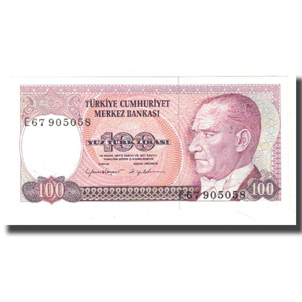 Banknote, Turkey, 100 Lira, 1970, 1970-01-14, KM:194a, UNC(64)