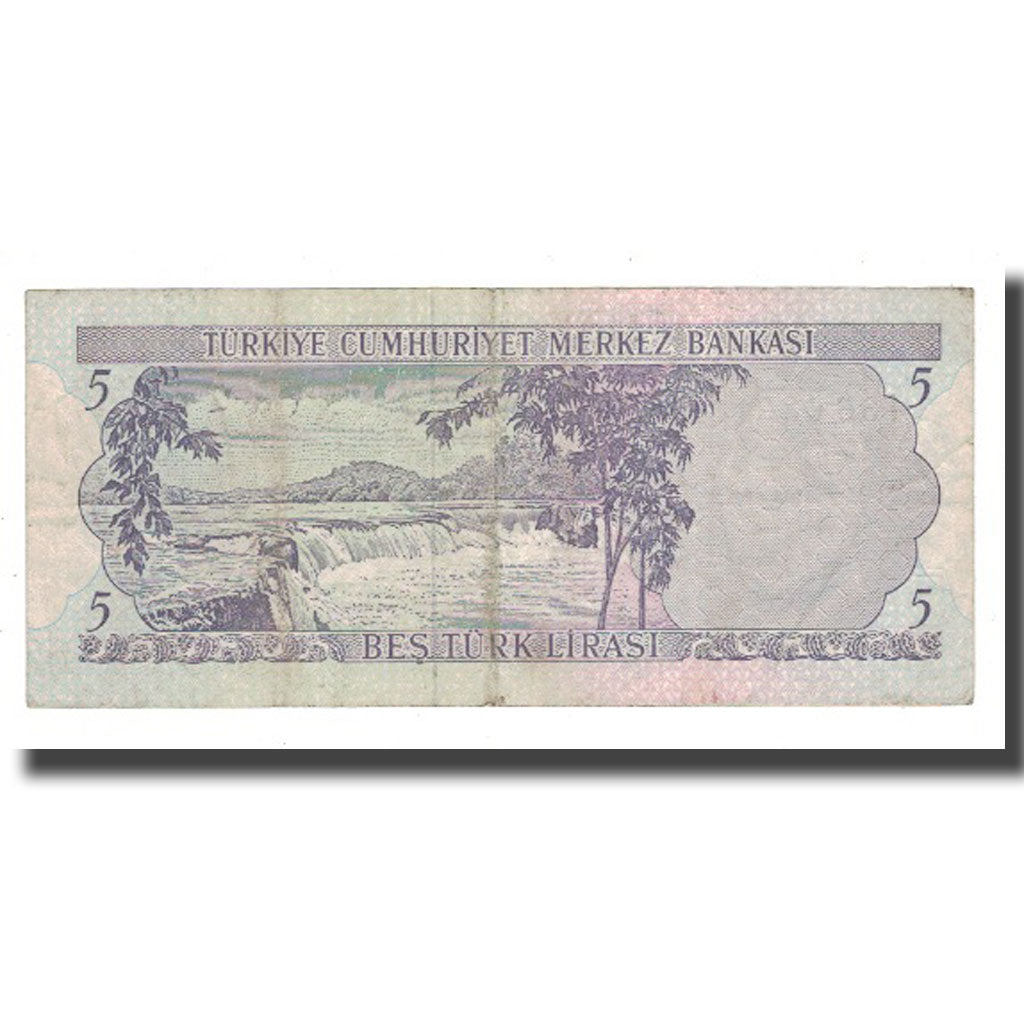 Banknote, Turkey, 5 Lira, 1970, 1970-01-14, KM:185, VF(20-25)
