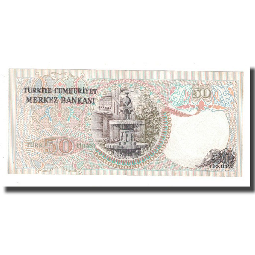 Banknote, Turkey, 50 Lira, 1970, 1970-01-14, KM:188, AU(50-53)