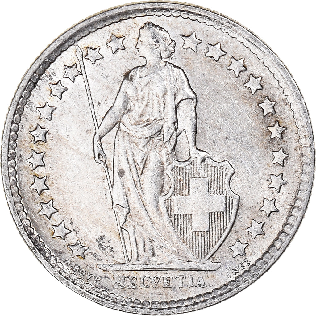 Münze, Schweiz, 1/2 Franc, 1959