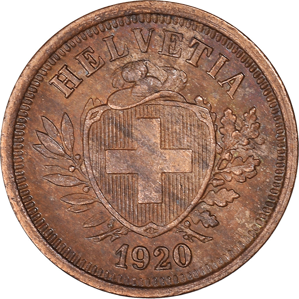 Coin, Switzerland, Rappen, 1920