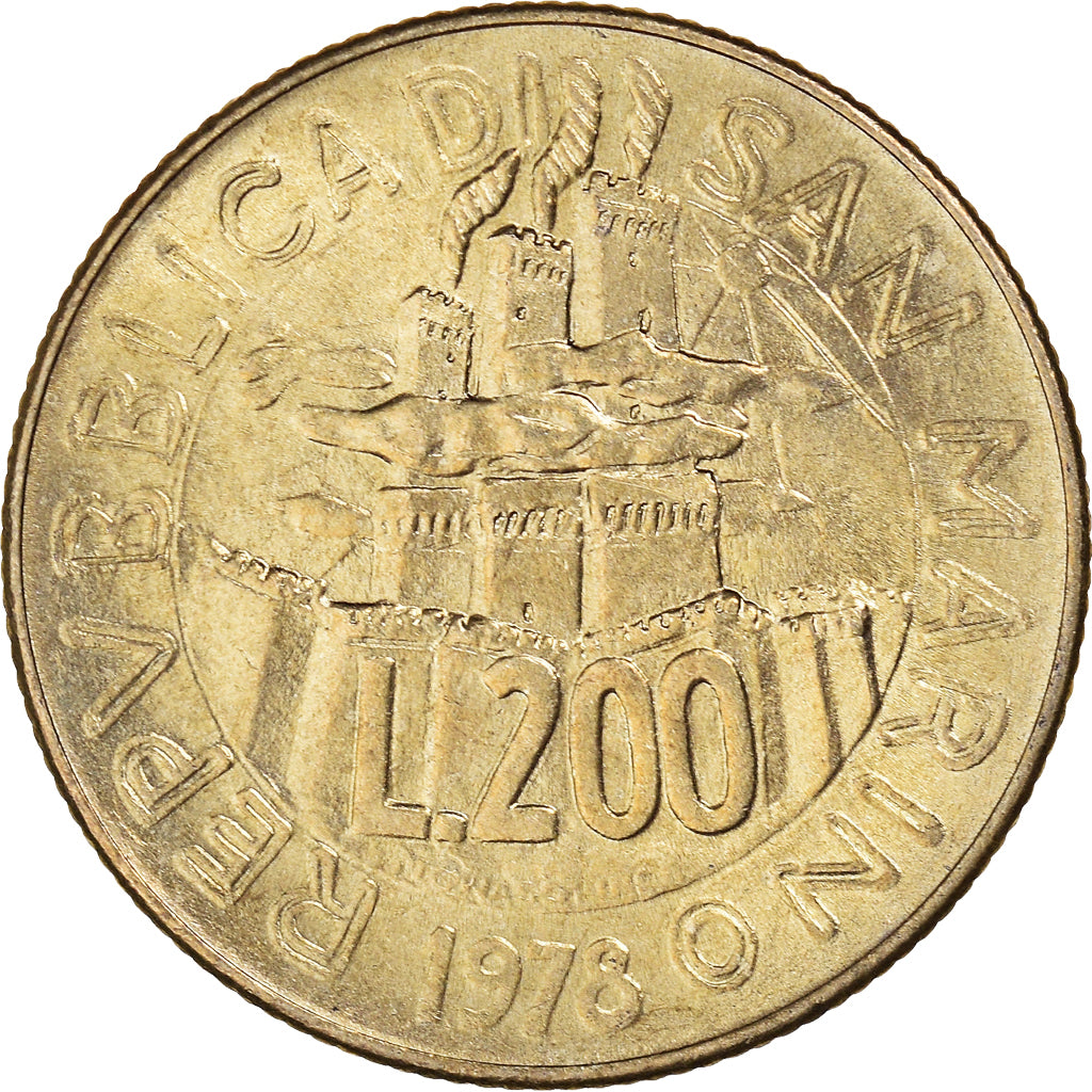 Moneta, San Marino, 200 Lire, 1978