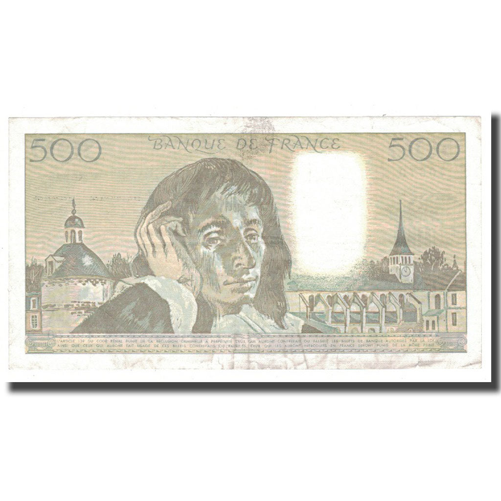 França, 500 Francs, 1991, 1991-05-02, AU(50-53), Fayette:71.47, KM:156h
