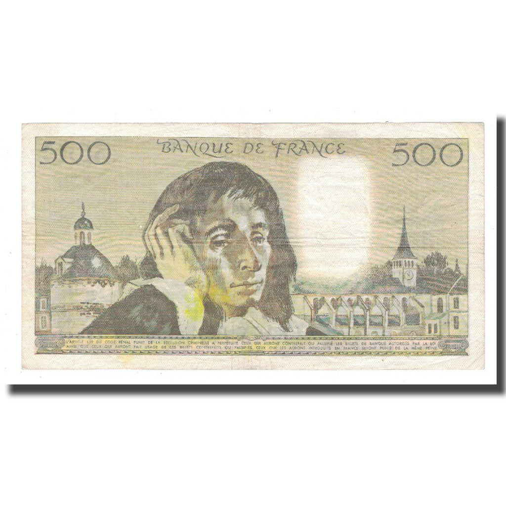 Francja, 500 Francs, 1976, 1976-04-01, VF(20-25), Fayette:71.14, KM:156d