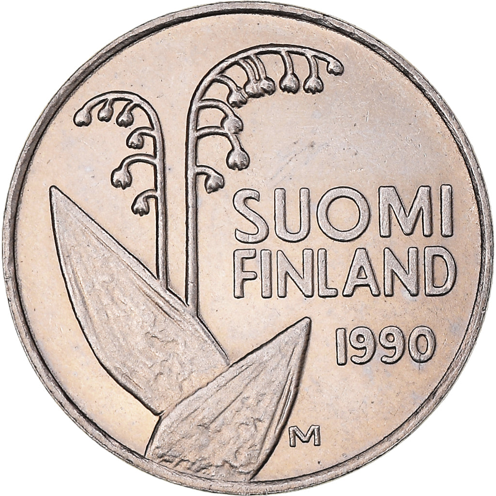 Munten, Finland, 10 Pennia, 1990