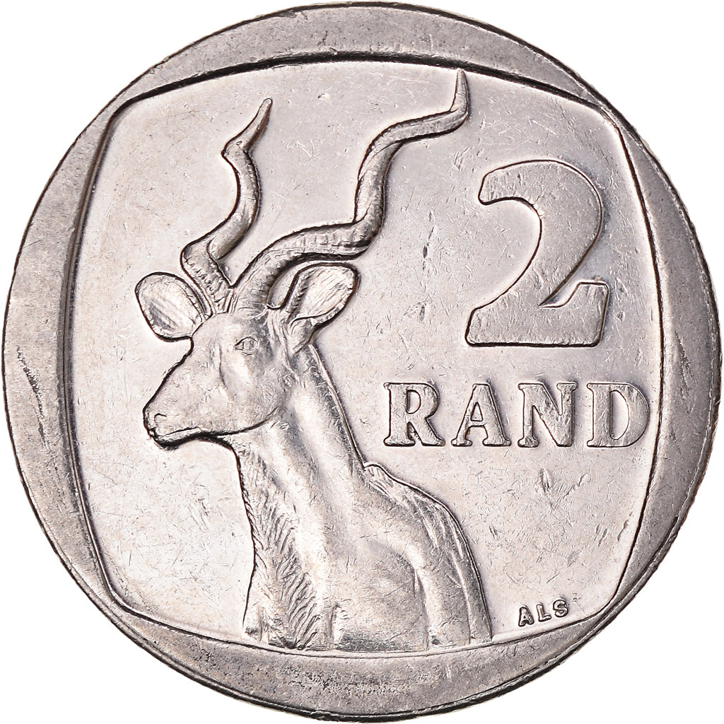 Moeda, África do Sul, 2 Rand, 2008