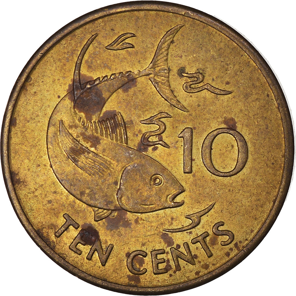 Moneda, Seychelles, 10 Cents, 1994