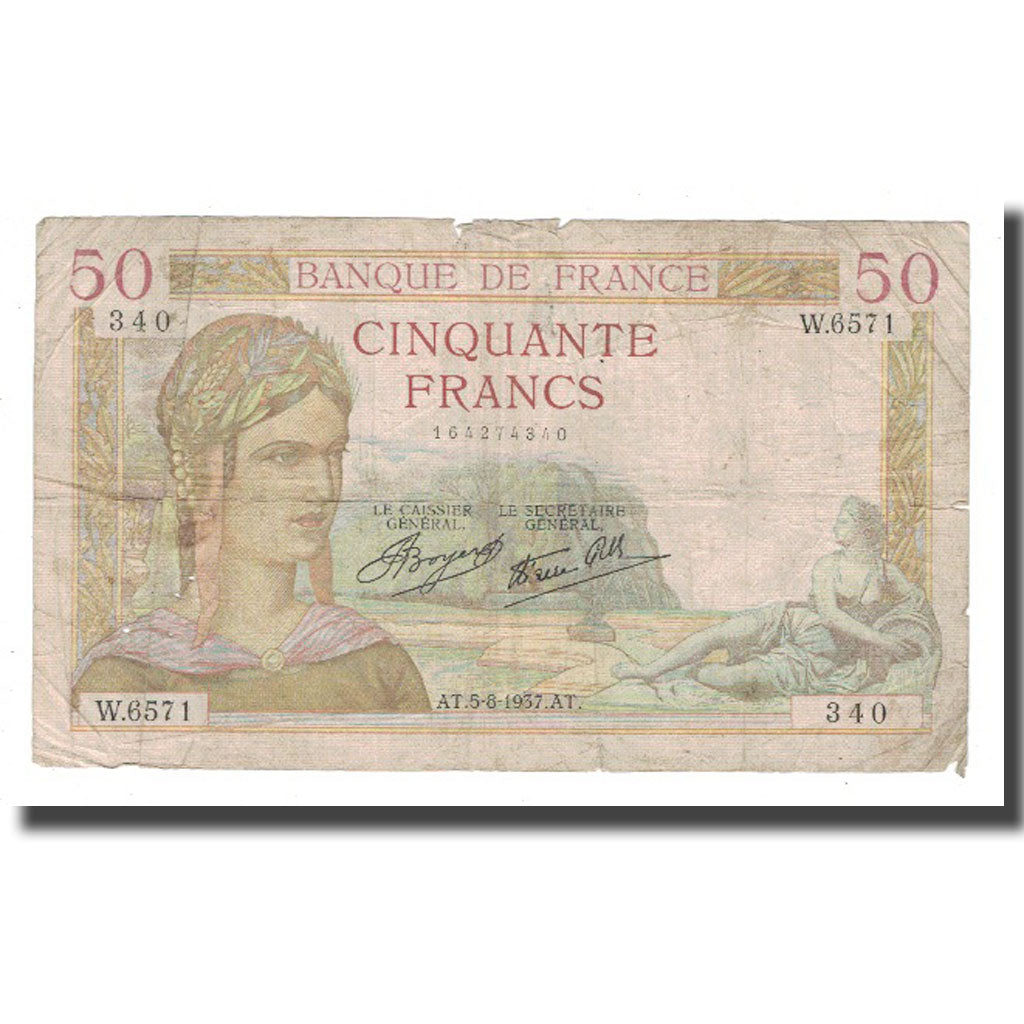 Frankreich, 500 Francs, 1937, 1937-08-05, SGE, Fayette:18.1, KM:88a