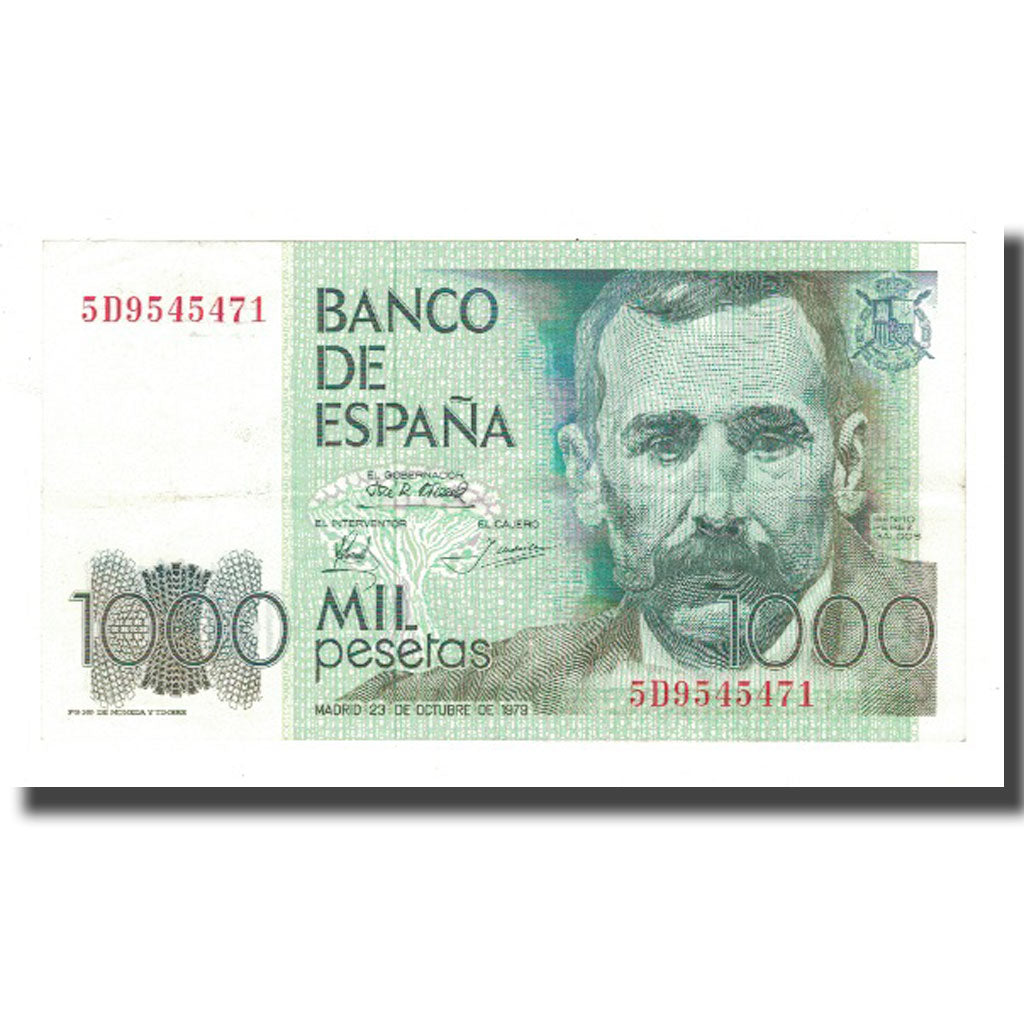 Banknote, Spain, 1000 Pesetas, 1979, 1979-10-23, KM:158, EF(40-45)