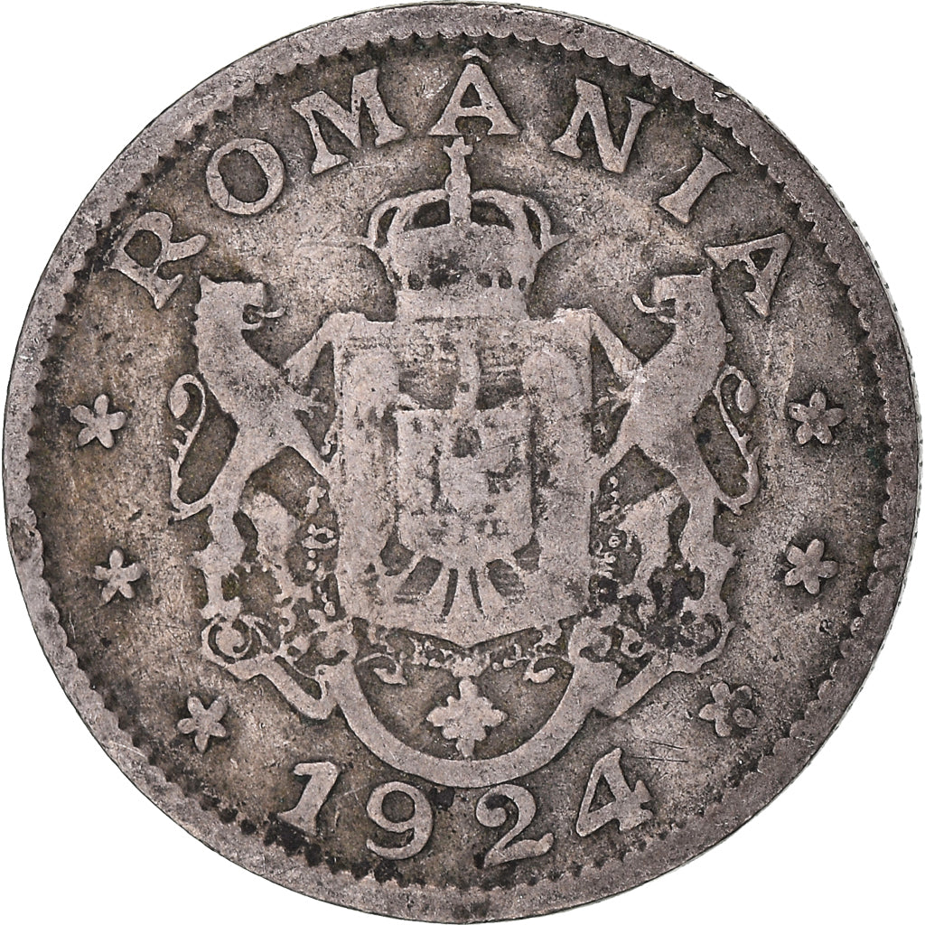 Moneda, Rumanía, Leu, 1924