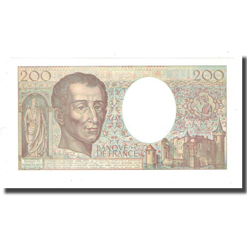 France, 200 Francs, 1992, UNC(63), Fayette:70.12c, KM:155e