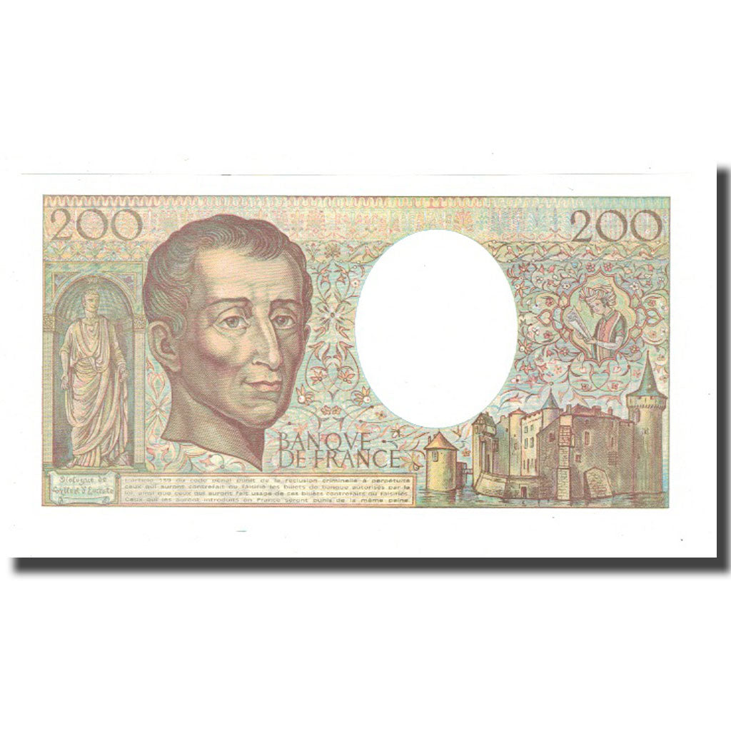 France, 200 Francs, 1990, UNC(65-70), Fayette:70.10c, KM:155d